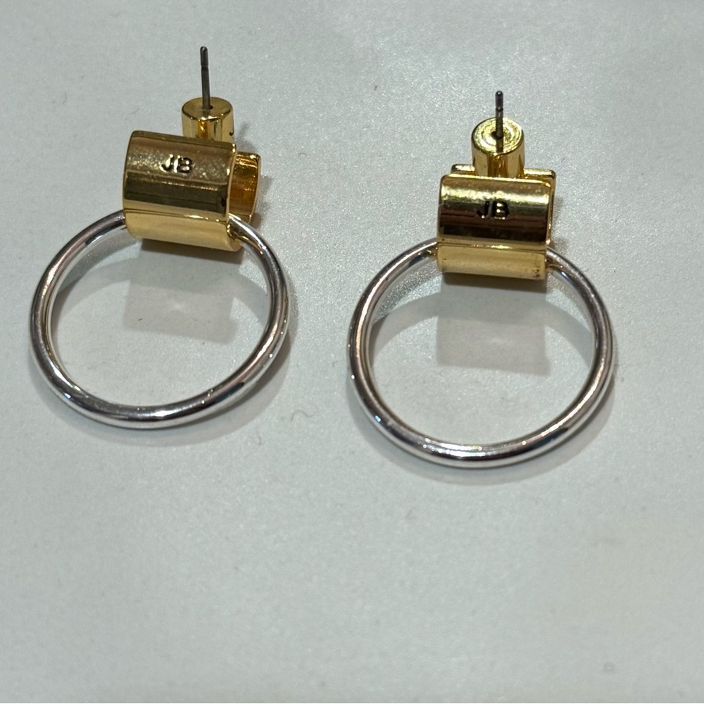 Gold and Silver Hoop Earrings